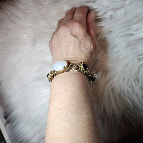 Vintage Kafin‎ NY gemstone bracelet - Picture 6 of 10